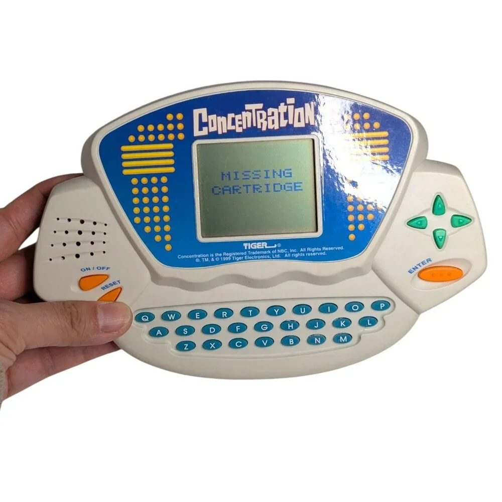 Vintage 1990s Tiger Electronics Concentration Handheld Electronic Game - WORKS